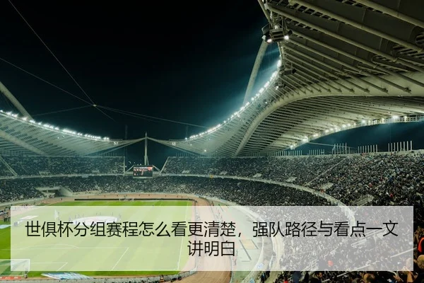 世俱杯分组赛程怎么看更清楚，强队路径与看点一文讲明白